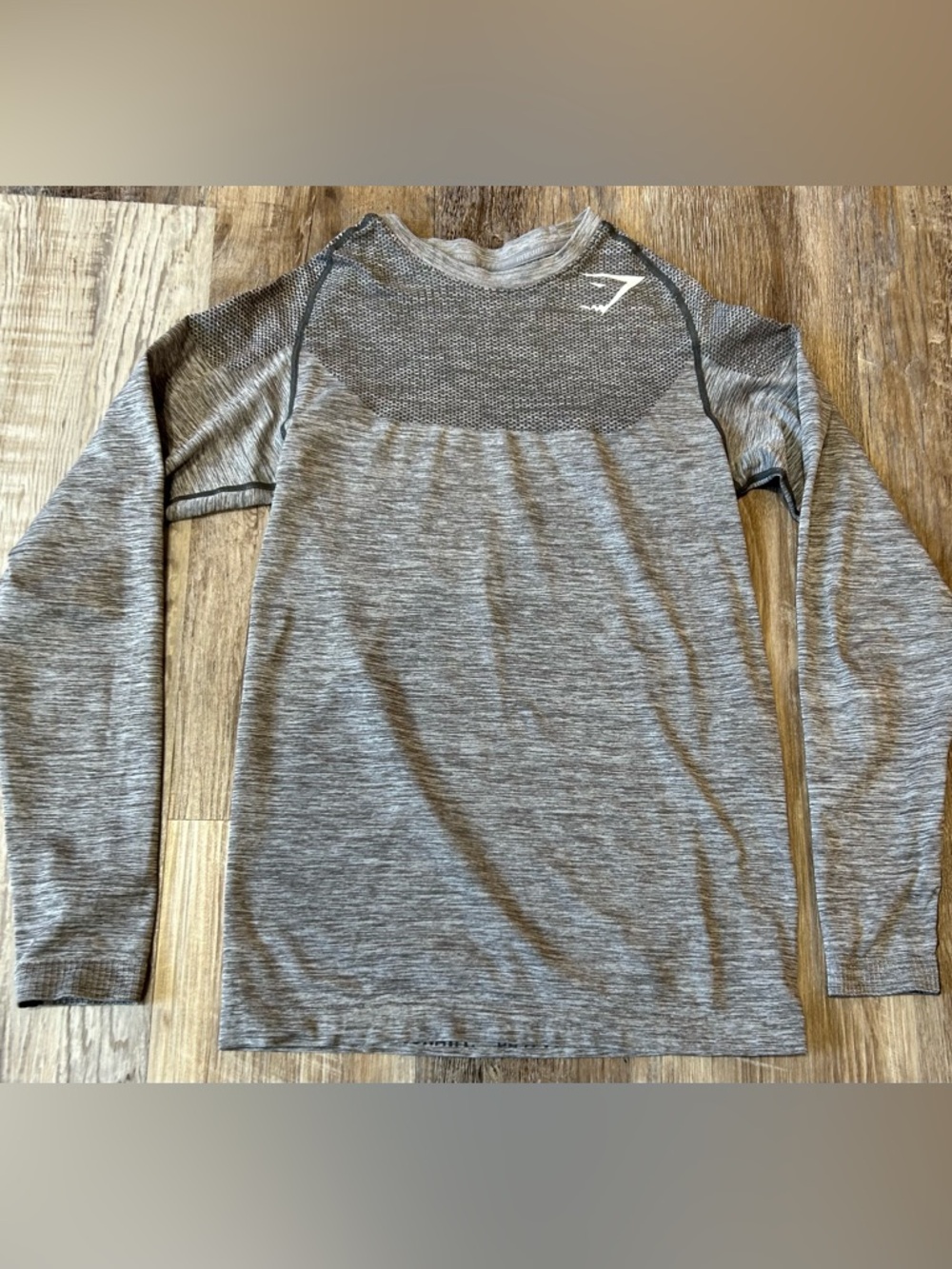 Gymshark Long Sleeve Seamless Gray Performance Top